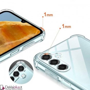 Silikoninis - Anti shock dėklas - su kameros apsauga - skaidrus (Samsung Galaxy M55 5G) Silikoninis - Anti shock dėklas - su kameros apsauga - skaidrus (Samsung Galaxy M55 5G)